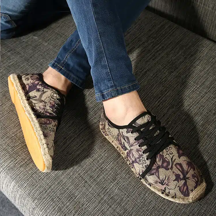OUDINIAO Mens Shoes Lace Up Espadrilles Men 2018 Summer Canvas Hemp Rope Shoes Men Breathable Men's Footwear Zapatos Hombre 20