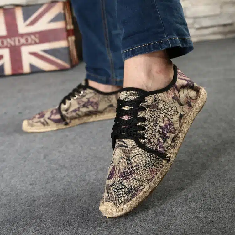 OUDINIAO Mens Shoes Lace Up Espadrilles Men 2018 Summer Canvas Hemp Rope Shoes Men Breathable Men's Footwear Zapatos Hombre 21