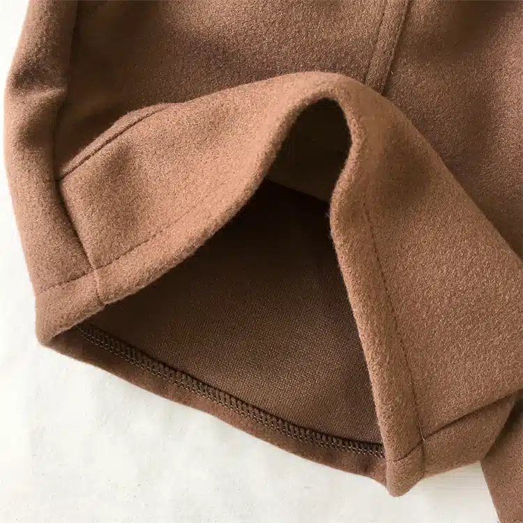 New Women Shorts Autumn and Winter High Waist Shorts Solid Casual Loose Thick Warm Elastic Waist Straight Booty Shorts Pockets 18