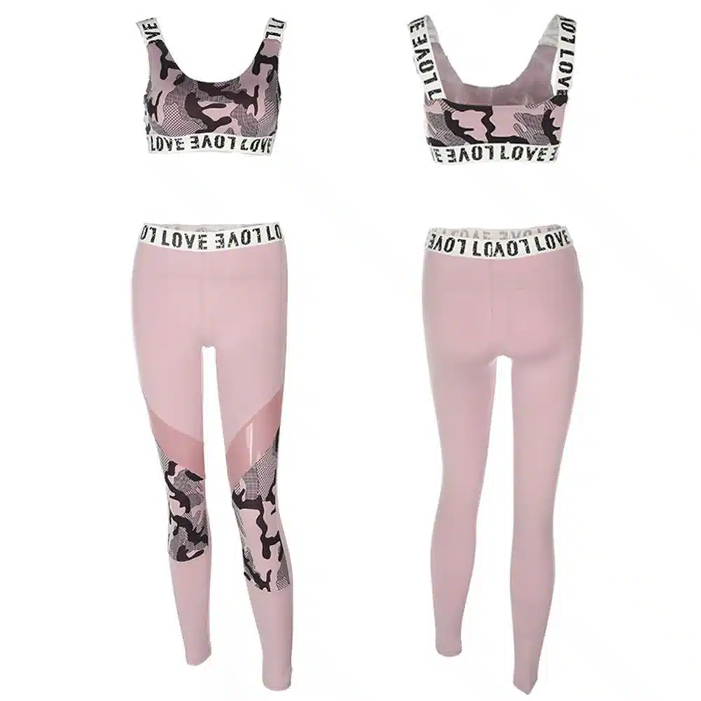Tracksuit Women 2 Piece Yoga Set Print Women Bra+Long Pants Sportsuite For Women Fitness Sport Suit Women Sportswear 16