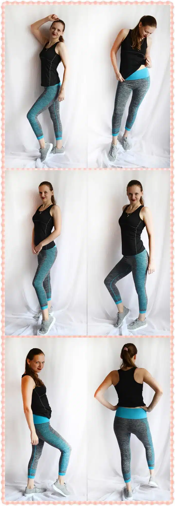 Fitness Clothing Stripe Sleeveless Tennis Yoga Vest+Pants Running Tight Jogging Workout Clothes For Women Tracksuit Sport Suit 14