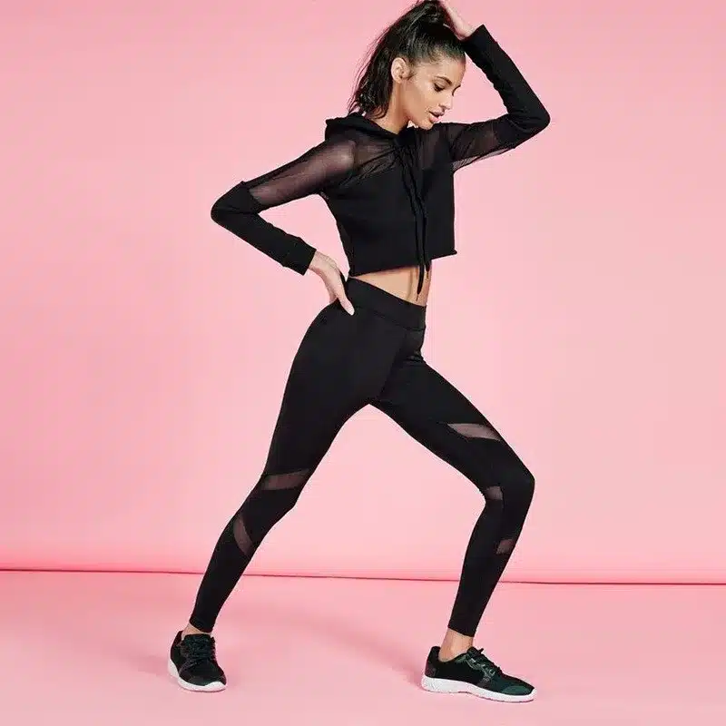 Women Yoga Top + Sports Pants Sport Suit Yoga Set Running Fitness Training Clothing for Women Sportswear for Women Fitness TZ8 5