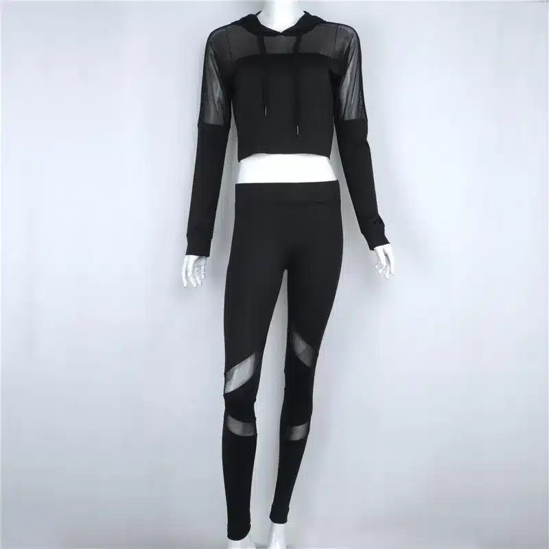 Women Yoga Top + Sports Pants Sport Suit Yoga Set Running Fitness Training Clothing for Women Sportswear for Women Fitness TZ8 10