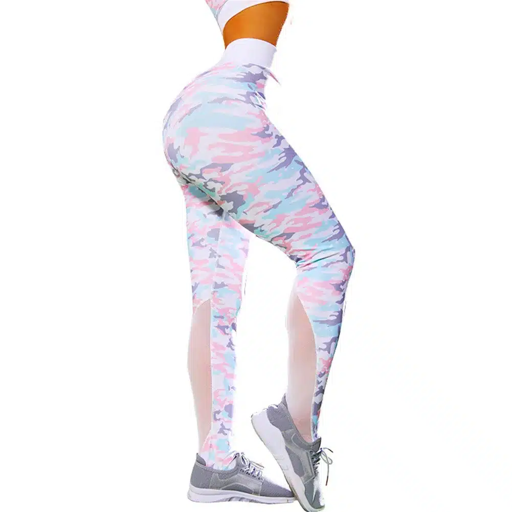 Camouflage Mesh Fitness Sport Suits Women's Yoga Clothing Set Sexy Workout Sportswear Female Tracksuits Athletic Running Clothes 13