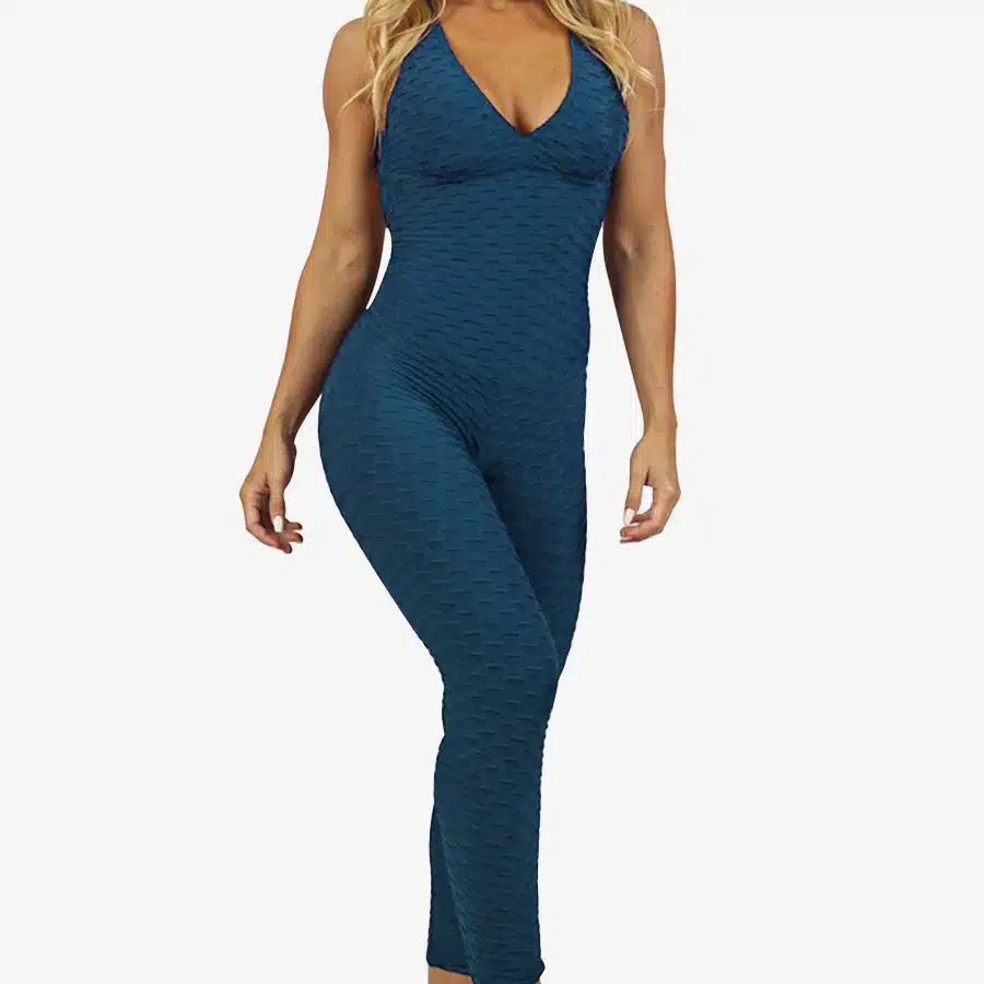 2019 New Gym clothing One-pieces Sports Suit female Sexy Bandage Yoga Set Backless Workout Fitness sport wear for women Bodysuit 15
