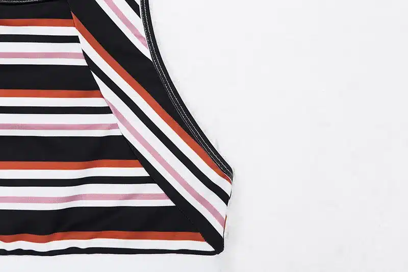 Stripe Women's Yoga Suits Sportswear For Women Backless Yoga Set Female Sport Clothing Fitness Sport Wear Workout Clothes 10