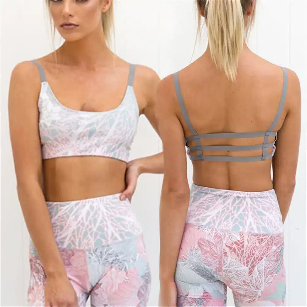 Women Yoga Sets Bra+Pants Fitness Workout Clothing And Women's Gym Sports Running Girls Slim Leggings+Tops Sport Suit For Female 12