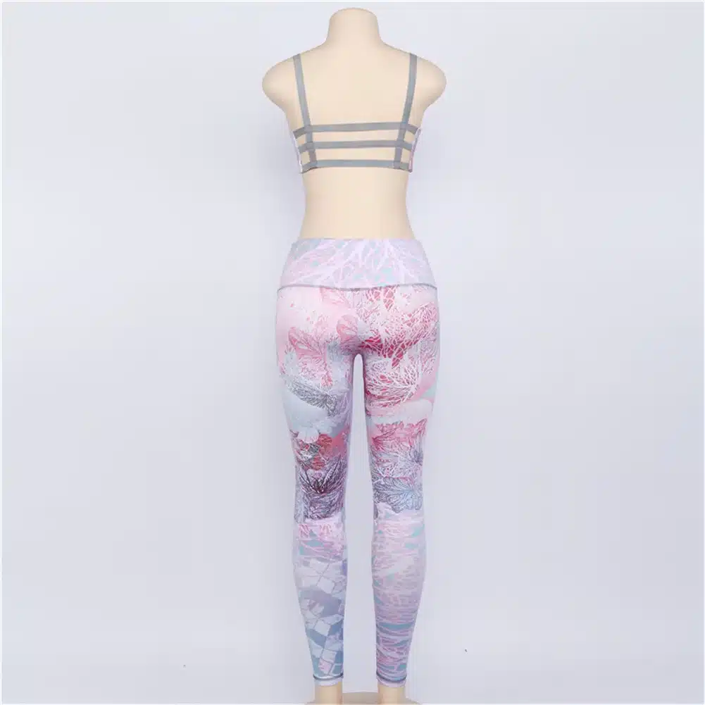 Women Yoga Sets Bra+Pants Fitness Workout Clothing And Women's Gym Sports Running Girls Slim Leggings+Tops Sport Suit For Female 27