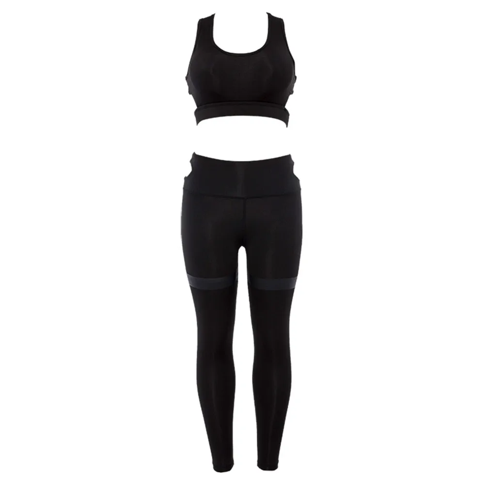 Sexy Yoga Set Women Fitness Running Bra + Leggings Breathable Gym Workout Clothes Sport Suit Sportswear High Waist Tracksuits 9