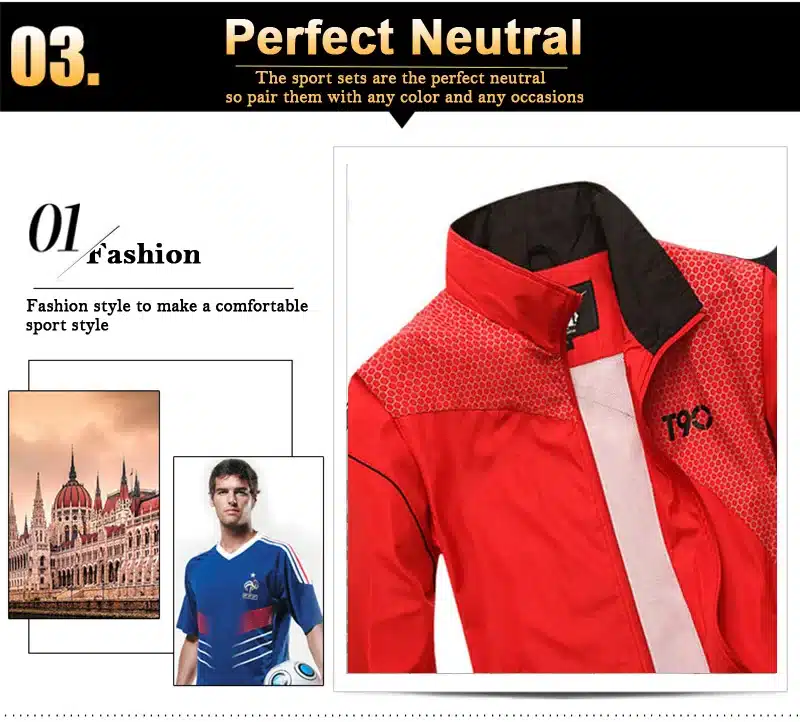 2019 Sport Suit Men Quick Dry Sports Suits Loose Tracksuits Mens Spring Autumn Fitness Running suits Set Warm Jogging Tracksuit 19