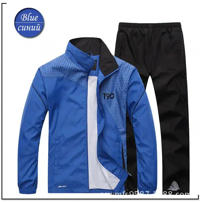 2019 Sport Suit Men Quick Dry Sports Suits Loose Tracksuits Mens Spring Autumn Fitness Running suits Set Warm Jogging Tracksuit 24