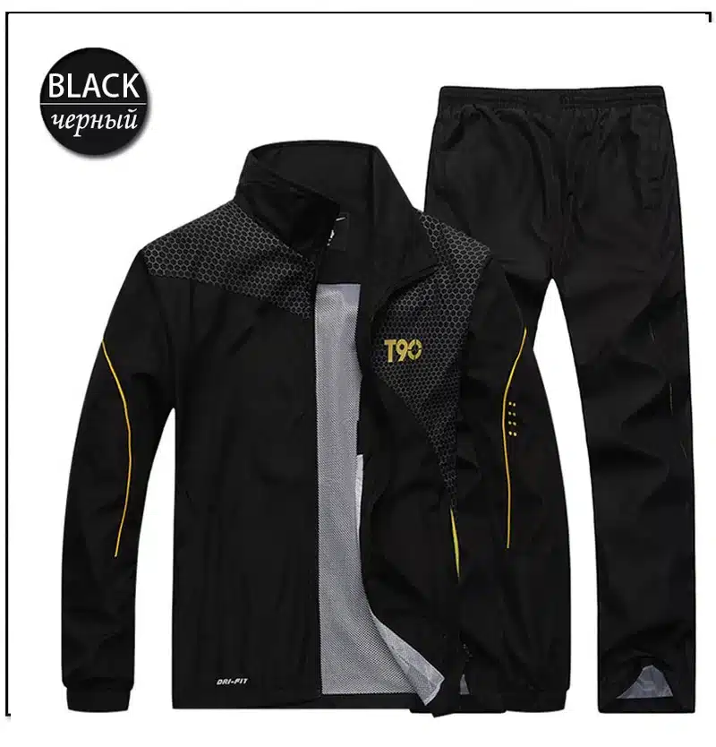 2019 Sport Suit Men Quick Dry Sports Suits Loose Tracksuits Mens Spring Autumn Fitness Running suits Set Warm Jogging Tracksuit 25