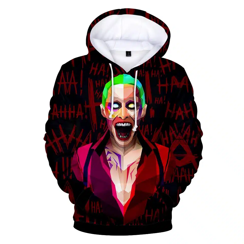 haha joker 3D Print Sweatshirt Hoodies Men and women Hip Hop Funny Autumn Streetwear Hoodies Sweatshirt For Couples Clothes 3