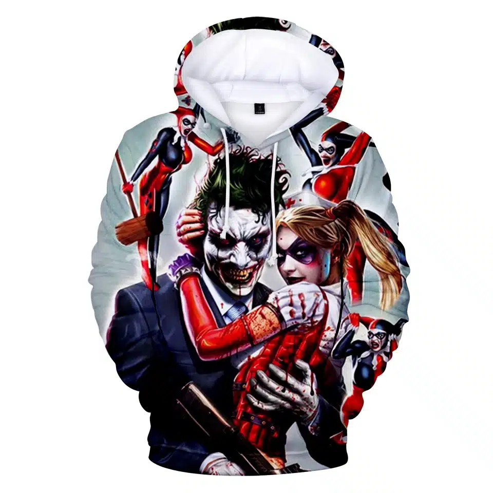 haha joker 3D Print Sweatshirt Hoodies Men and women Hip Hop Funny Autumn Streetwear Hoodies Sweatshirt For Couples Clothes 7