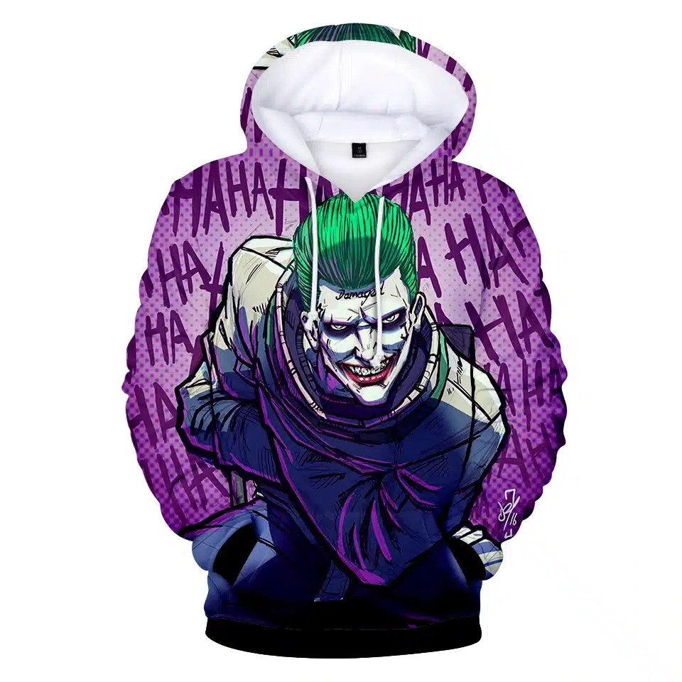 haha joker 3D Print Sweatshirt Hoodies Men and women Hip Hop Funny Autumn Streetwear Hoodies Sweatshirt For Couples Clothes 9