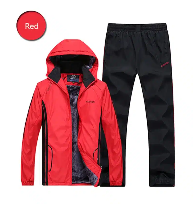 2018 New Arrive Fashion Winter Running Sets Plus Velvet Men Sport Suits Sportswear Set Fitness Warm Clothing Outdwear Suit 13
