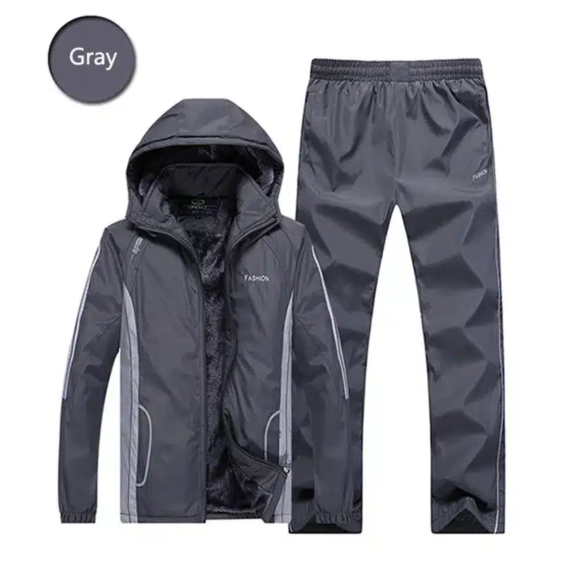 2018 New Arrive Fashion Winter Running Sets Plus Velvet Men Sport Suits Sportswear Set Fitness Warm Clothing Outdwear Suit 15