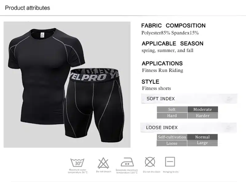 Hot logo custom Quick dry Compression fitness Suit gym bodybuilding tshirt sport shirt Men Outdoor gym shirt sportswear man 3