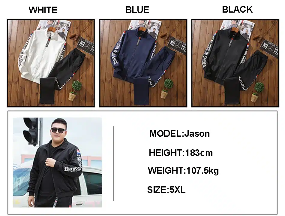 Varsanol New Men Sets Fashion Autumn Spring Sporting Suit Sweatshirt +Sweatpants Mens Clothing 2 Pieces Sets Slim Tracksuit Hots 1