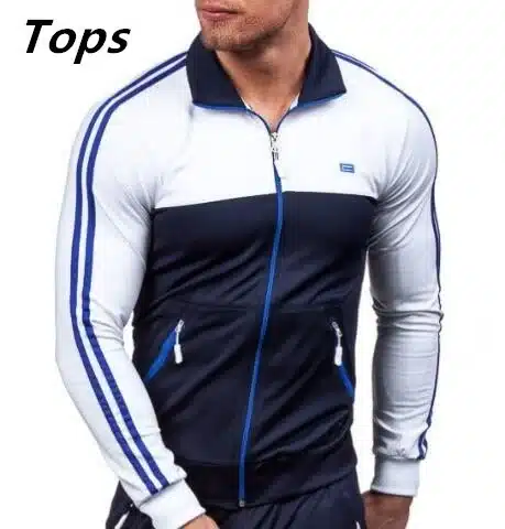 ZOGAA 2018 Plus Size XS-4XL Mens Sets 2 Piece New Men' Fashion Jacket and Sport Pants Set Tracksuit Men Casual Sports Suit 12