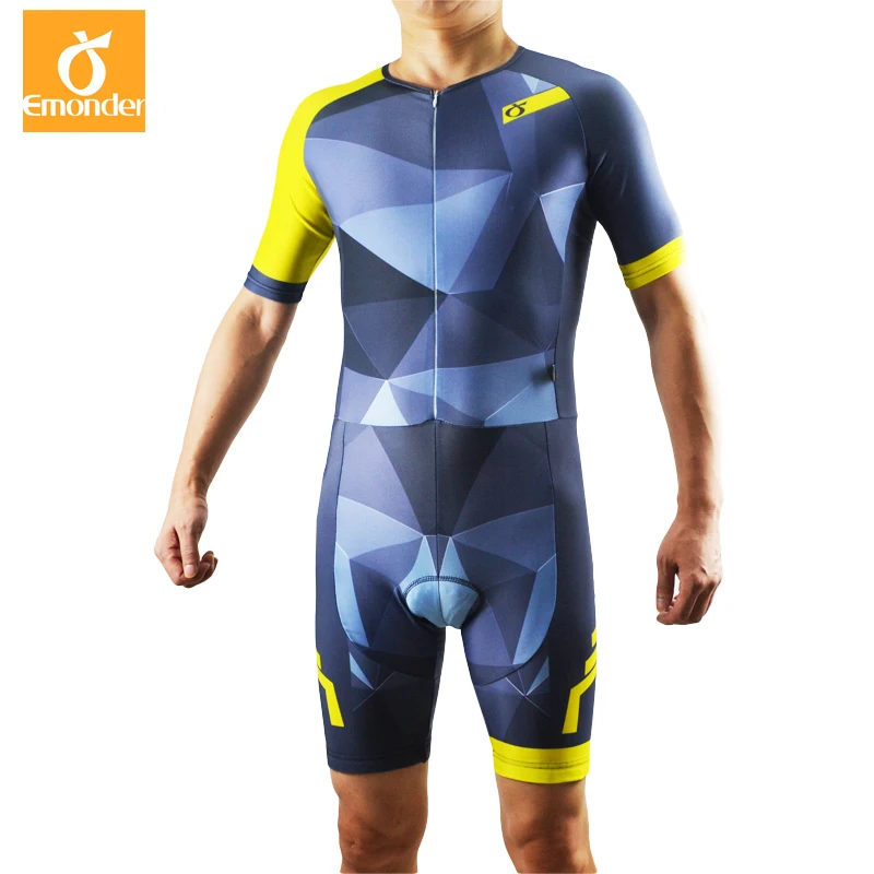 EMONDER Cycling Triathlon Skinsuit Jumpsuit Men Ropa Ciclismo Pro Cycling Clothing Jerseys Suit Bike Sport 10