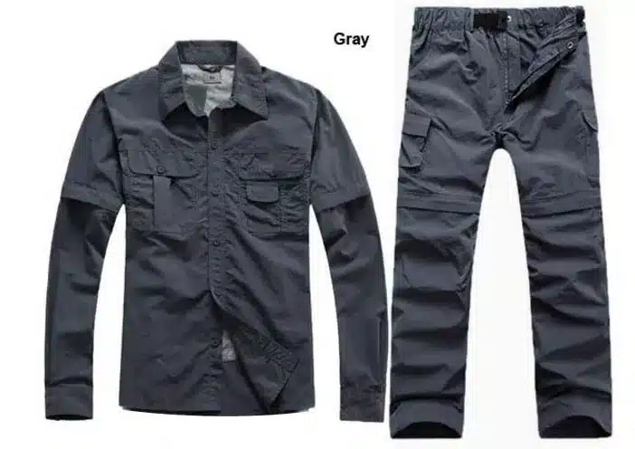 MAZEROUT Man Summer Fishing Trekking quick dry Cycling shirt Hiking pant Sport camping Breathable Climing Travel Trouser Suit S1 4