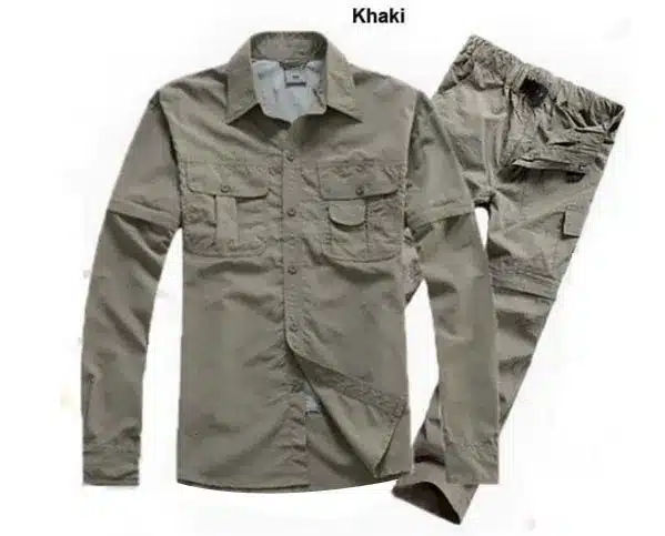 MAZEROUT Man Summer Fishing Trekking quick dry Cycling shirt Hiking pant Sport camping Breathable Climing Travel Trouser Suit S1 5