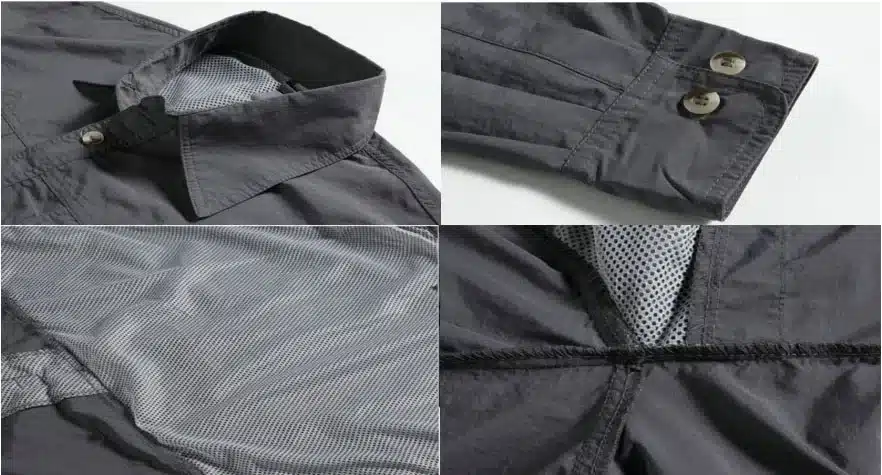 MAZEROUT Man Summer Fishing Trekking quick dry Cycling shirt Hiking pant Sport camping Breathable Climing Travel Trouser Suit S1 6