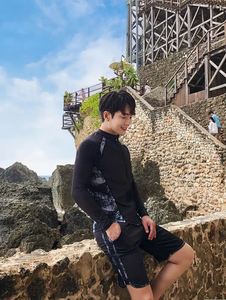 Sport Rash Guards Men Women 5 Pieces Long Sleeve Shirt Shorts Pants Couples Swimwear Surfing Bathing Suits Rashguard Wetsuits 24