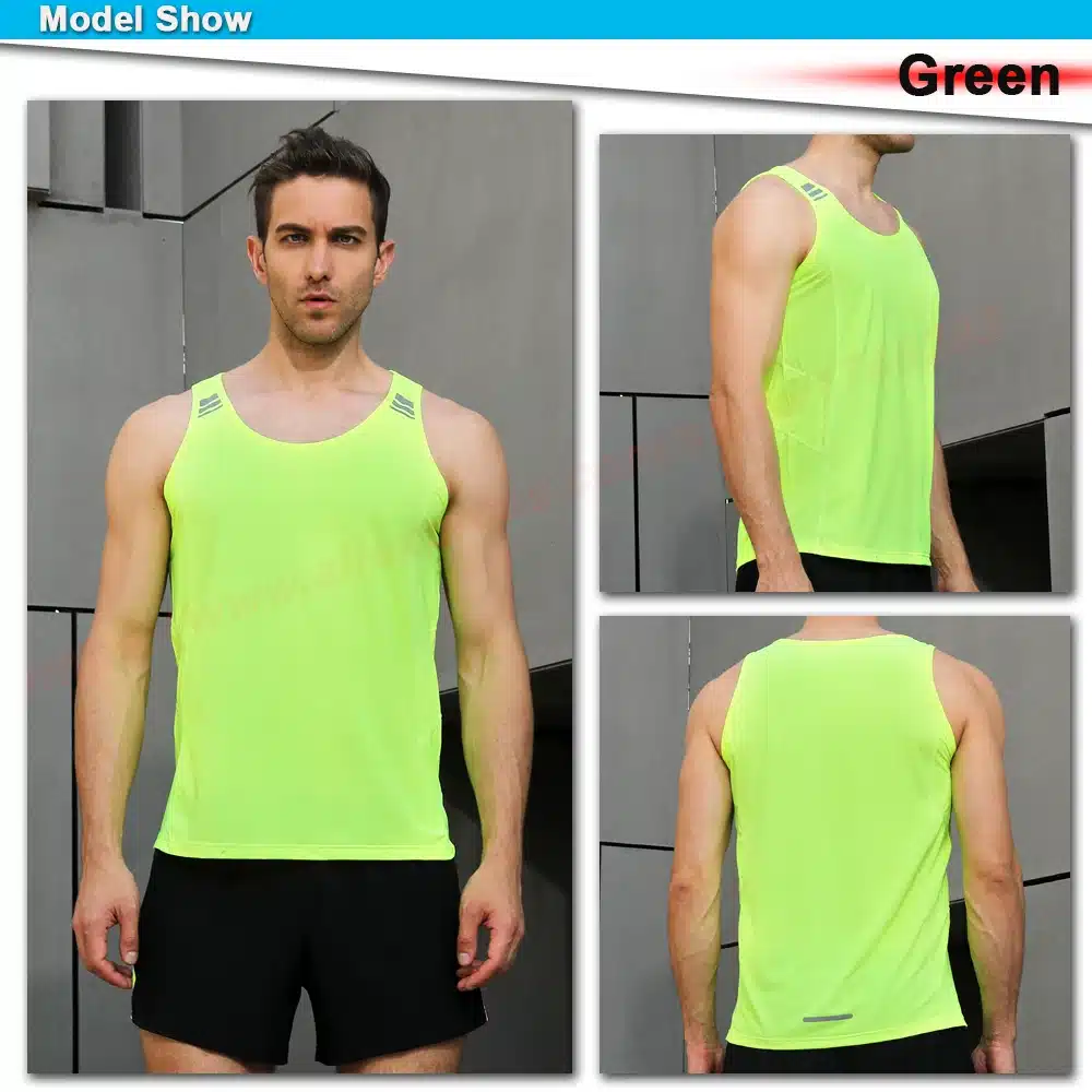 Mens Running Vest Gym Sleeveless Shirt Summer Slim Tank XS-3XL 2018 Men Sport Vest Top New Workout Training Man Singlet 15