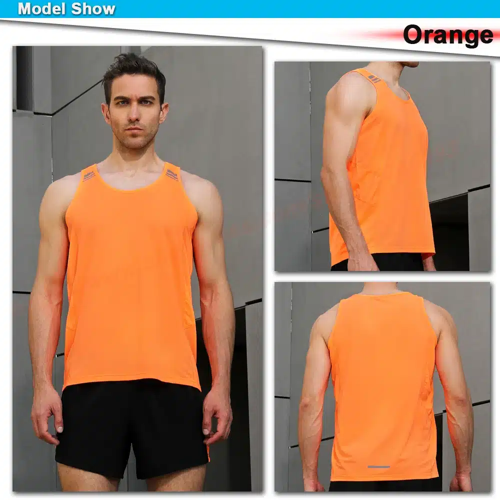 Mens Running Vest Gym Sleeveless Shirt Summer Slim Tank XS-3XL 2018 Men Sport Vest Top New Workout Training Man Singlet 16