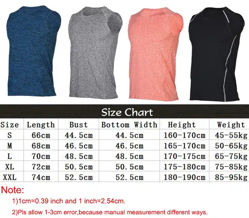 Vansydical Men Running Vests Quick Dry Compression Tights Gym Tank Top Sportswear Fitness Sleeveless T-shirts Sport Running Vest 1