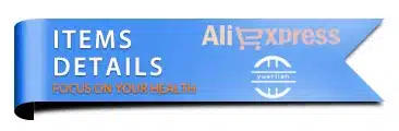 sinine lint valge tekstiga, millel on kirjas 'items details' ja 'focus on your health'