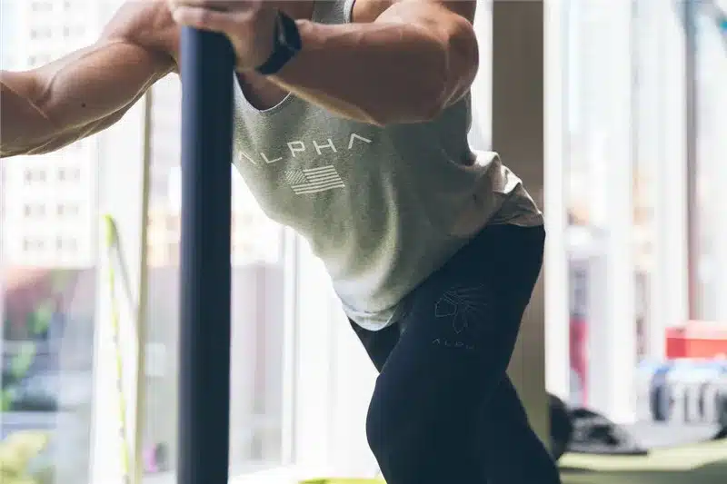 Sleeveless Gym T Shirt Men Running Shirt Summer Vest Cotton Breathable Mens Tank Top Gym Workout Fitness T-Shirt Sport Shirt 18