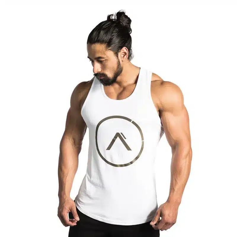 Sleeveless Gym T Shirt Men Running Shirt Summer Vest Cotton Breathable Mens Tank Top Gym Workout Fitness T-Shirt Sport Shirt 25