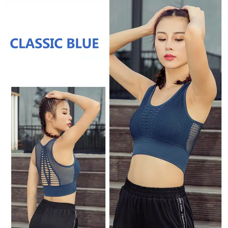 SEXYWG Top Women Seamless Sports Bra Running Yoga Brassiere Workout Gym Fitness Sport Bra High Impact Padded Underwear Vest Tank 17