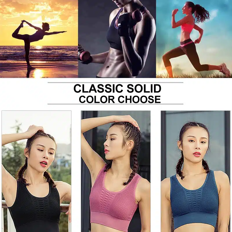 SEXYWG Top Women Seamless Sports Bra Running Yoga Brassiere Workout Gym Fitness Sport Bra High Impact Padded Underwear Vest Tank 25