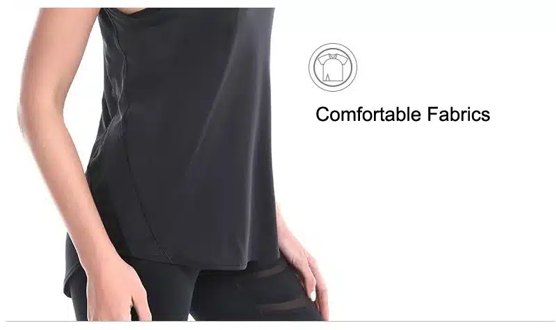 Sport Yoga Vest Sexy Mesh Back Women Tank Tops Fitness Workout Gym Running Shirt Breathable Sportswear Sleeveless Loose T-Shirts 13