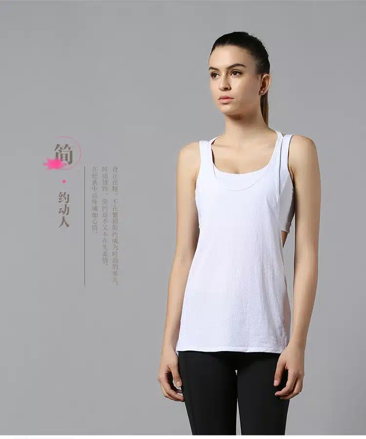 NWT Eshtanga Yoga tank Sexy Women Sport Gym Vest Clothes 4-way stretch fabric Tank Tops Fitness Running shirts with build bra 17