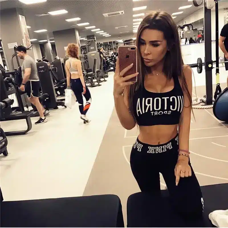 Women Sexy Sports Bra Top Athletic Printed Underwear Fitness Gym Yoga Bra Push Up Stretch Tank Top Quick Dry Sport Running Vest 14
