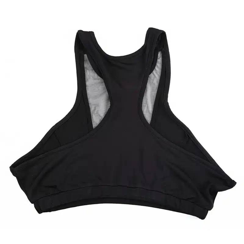 Black Mesh Yoga Shirt Sport Top Fitness Brassiere Workout Sportswear Active Wear Women Fitness Tank Top Gym Clothes 9
