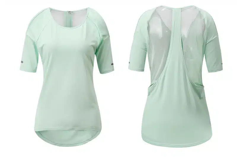 Sport Top Short Sleeve Sport T Shirt Women Fitness Strapless Yoga Shirt Sexy Back Mesh Tank Top Running T-shirt Women Sportswear 30