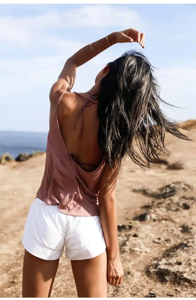 Fitness Women Breathable Yoga Top Gym Workout Tank Top Sexy Backless Sport T Shirt Women Running Shirt Sport Crop Top 17