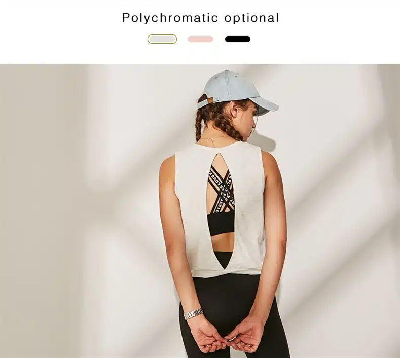 Women's Tank Workout Tops Sports Wear For Women Gym T-shirt Open Back Yoga Top Sport Blouses Woman Fitness Shirt Female Jersey 10
