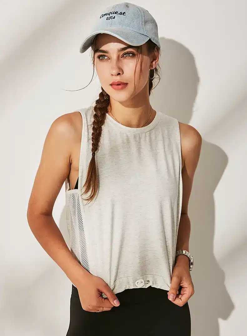Women's Tank Workout Tops Sports Wear For Women Gym T-shirt Open Back Yoga Top Sport Blouses Woman Fitness Shirt Female Jersey 12