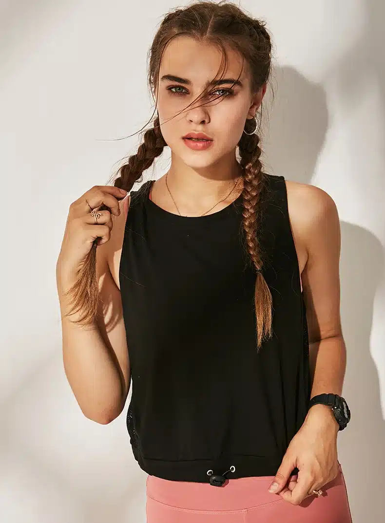 Women's Tank Workout Tops Sports Wear For Women Gym T-shirt Open Back Yoga Top Sport Blouses Woman Fitness Shirt Female Jersey 18