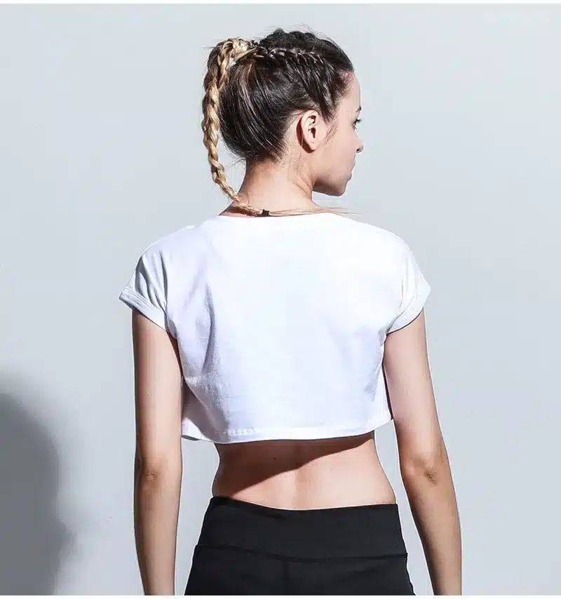 Sport T Shirt Women Sport Top Short Sleeve Yoga Shirt Fitness Women Crop Top Workout Jogging Running T-shirt Tank Top Sportswear 21