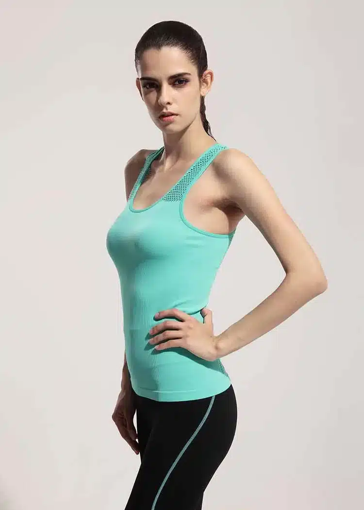 Womens Yoga Shirt Yoga Tank Tops Hollow Back Top Gym Jogging Vest Female Running Top Woman Fitness Sport Top Sexy Yoga Clothing 17