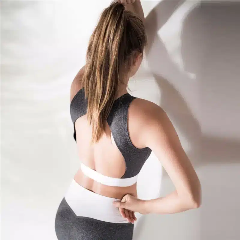 Women Sportswear Yoga Sets Sexy Backless Gray Tracksuit Fitness Gym Wear Crop Tank Top Leggings Running Clothing Sport Suit 8