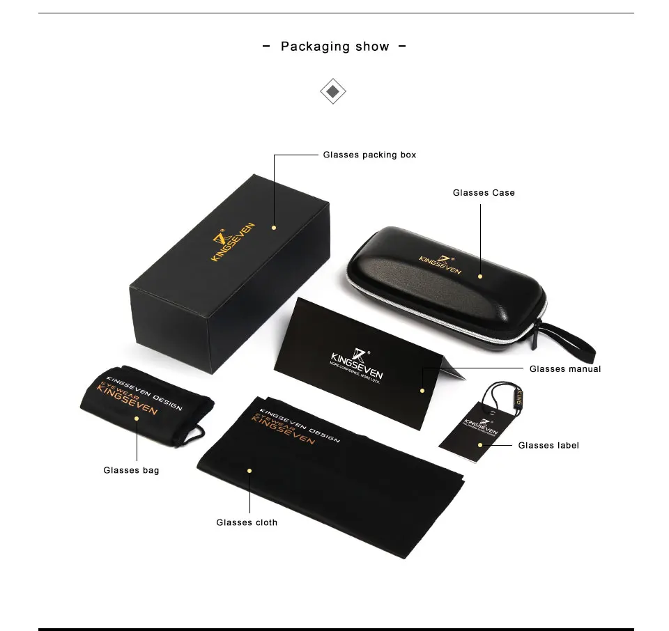 KINGSEVEN Sunglasses For Women Square Rimless elegant Brand Designer Fashion Shades Sun Glasses With Box 10